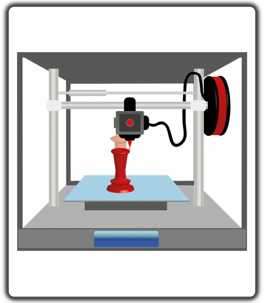 Ein Schlüsselanhänger aus dem 3D-Drucker